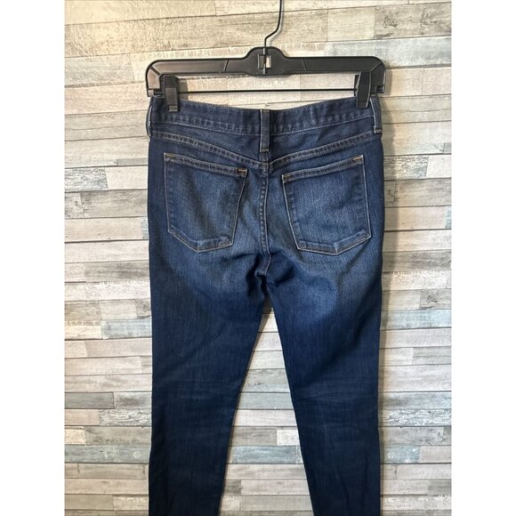 Women’s J.crew Denim Jeans Mid rise Toothpick Dark Wash Size 26 - Picture 11 of 16